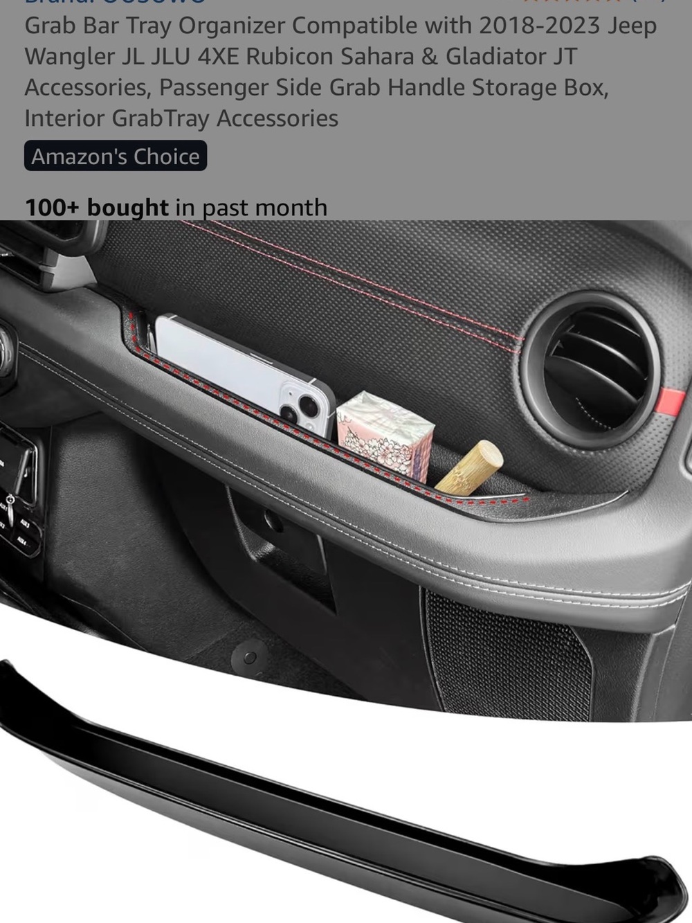 2018-2023 Jeep Wrangler Storage Organizer -